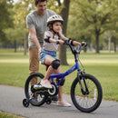 Kids Bike 14-Inch with Removable Training Wheels Navy