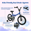 Kids Bike 14-Inch with Removable Training Wheels Navy by LJGDeals