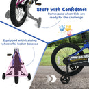 Kids Bike 14-Inch with Removable Training Wheels Navy