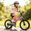 Kids Bike 14-Inch with Removable Training Wheels Pink by LJGDeals