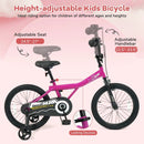 Kids Bike 14-Inch with Removable Training Wheels Pink by LJGDeals