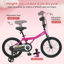 Kids Bike 14-Inch with Removable Training Wheels Pink