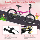 Kids Bike 14-Inch with Removable Training Wheels Pink