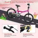 Kids Bike 14-Inch with Removable Training Wheels Pink by LJGDeals