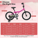 Kids Bike 14-Inch with Removable Training Wheels Pink by LJGDeals