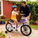 Kids Bike with Training Wheels 12-18 Inch - Purple