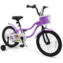 Kids Bike with Training Wheels 12-18 Inch - Purple