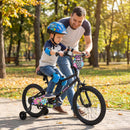 18-Inch Kids Bike with Training Wheels for Ages 4-8 by LJGDeals