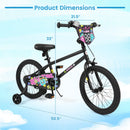 18-Inch Kids Bike with Training Wheels for Ages 4-8