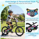 18-Inch Kids Bike with Training Wheels for Ages 4-8 by LJGDeals