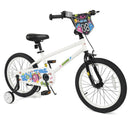 Kids Bike with Training Wheels 12-18 Inch White