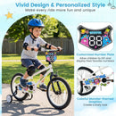 Kids Bike with Training Wheels 12-18 Inch White by LJGDeals