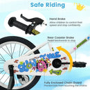 Kids Bike with Training Wheels 12-18 Inch White by LJGDeals