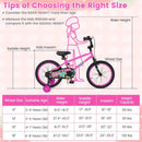 Kids Bike with Training Wheels 12-18 Inch Pink by DirectDeals