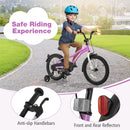 Kids Bike 18-Inch Children Training Bicycle with 2 Brake for 4-8 Years Old