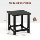 18" Adirondack Side Table with Slatted HDPE Surface by LJGDeals