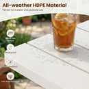 18" Adirondack Side Table with Slatted HDPE Surface by LJGDeals