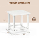 18" Adirondack Side Table with Slatted HDPE Surface by LJGDeals