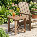 18" Adirondack Side Table with Slatted HDPE Surface by LJGDeals