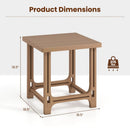 18" Adirondack Side Table with Slatted HDPE Surface by LJGDeals