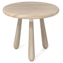 18 Inch Outdoor Mahogany Wood Side Table with Thickened Board by LJGDeals