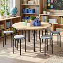 18-Inch Stackable Bar Stools with Washable Covers, Set of 6 by LJGDeals