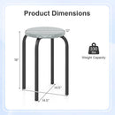 18-Inch Stackable Bar Stools with Washable Covers, Set of 6 by LJGDeals