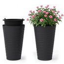 18-Inch Tall Planter Pot Set of 2 with Drainage and Handles by DirectDeals