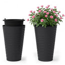 18-Inch Tall Planter Pot Set of 2 with Drainage and Handles by LJGDeals