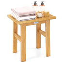 18 Inch Teak Shower Bench Spa Bath Stool for Shaving Legs by LJGDeals