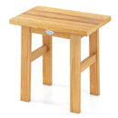 18 Inch Teak Shower Bench Spa Bath Stool for Shaving Legs by LJGDeals