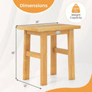 18 Inch Teak Shower Bench Spa Bath Stool for Shaving Legs by LJGDeals