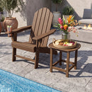 18" Weather Resistant Outdoor Side Table - HDPE Construction by LJGDeals
