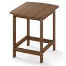 18" Weather Resistant Outdoor Side Table - HDPE Construction by LJGDeals