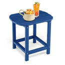 18 Inch Weather Resistant Side Table for Garden Yard Patio by DirectDeals