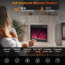 18/23/26 Inch 1500W Electric Fireplace Insert with Remote Control by LJGDeals