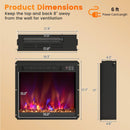 18/23/26 Inch 1500W Electric Fireplace Insert with Remote Control by LJGDeals
