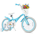 Girls Bike 12-18 Inch with Training Wheels and Basket by LJGDeals