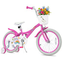 Girls Bike 12-18 Inch with Training Wheels and Basket by LJGDeals