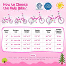 Girls Bike 12-18 Inch with Training Wheels and Basket by DirectDeals