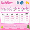 Girls Bike 12-18 Inch with Training Wheels and Basket by LJGDeals