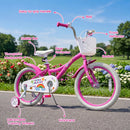 Girls Bike 12-18 Inch with Training Wheels and Basket by LJGDeals