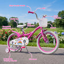 Girls Bike 12-18 Inch with Training Wheels and Basket