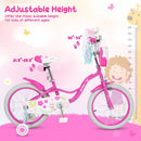 Girls Bike 12-18 Inch with Training Wheels and Front Bag