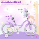Girls Bike 18 Inch with Training Wheels and Front Bag