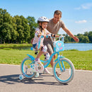 Girls Bike 12-18 Inch with Training Wheels and Front Bag by LJGDeals