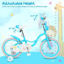 Girls Bike 12-18 Inch with Training Wheels and Front Bag by LJGDeals