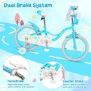 Girls Bike 12-18 Inch with Training Wheels and Front Bag by LJGDeals
