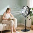 20 Inches High Velocity Pedestal Fan with 3 Speeds and Adjustable Height-Black by LJGDeals