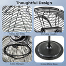 20 Inches High Velocity Pedestal Fan with 3 Speeds and Adjustable Height-Black by LJGDeals